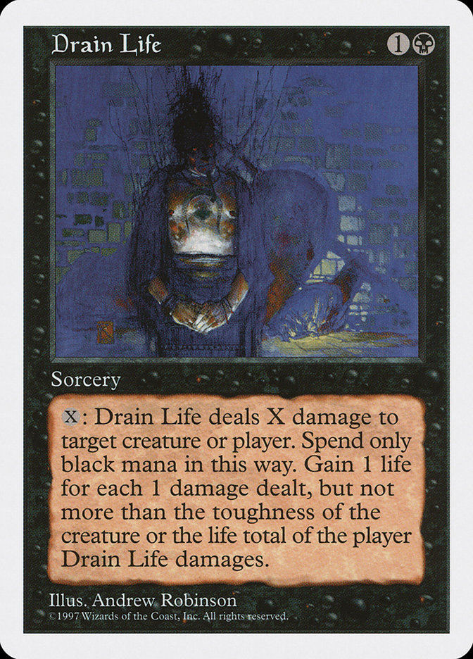 MTG: 5th Edition 156: Drain Life  