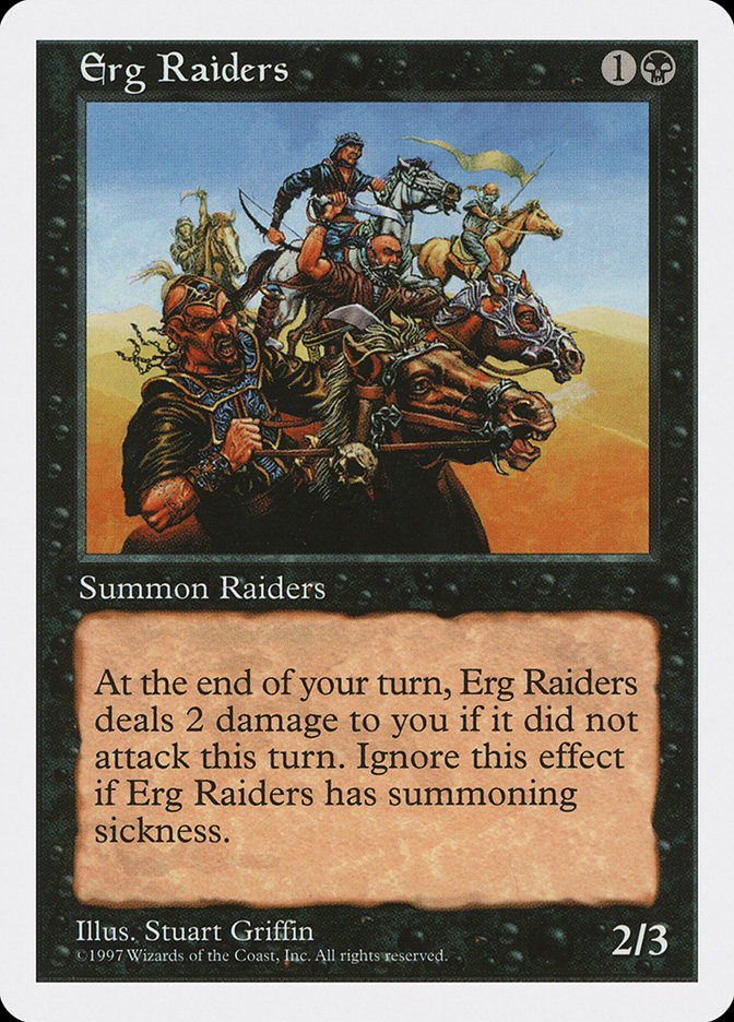 MTG: 5th Edition 158: Erg Raiders  