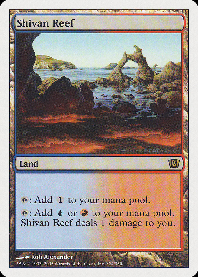 MTG: 9th Edition 324: Shivan Reef 