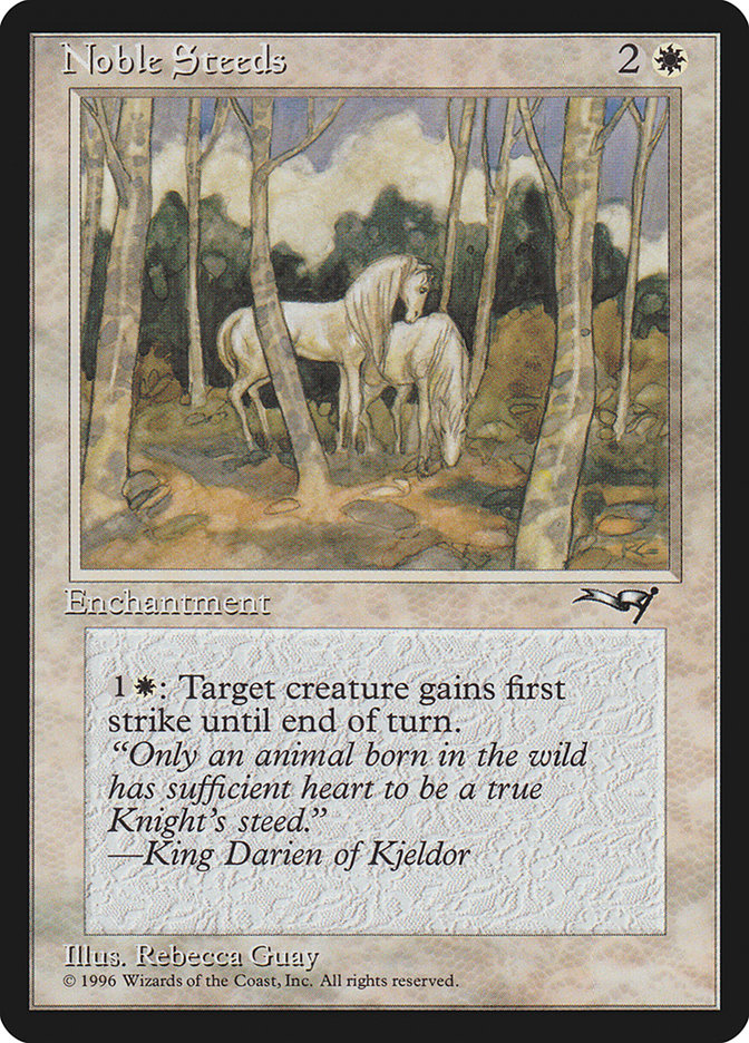 MTG: Alliances 011a: Noble Steeds 