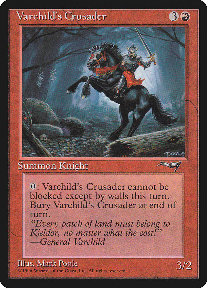 MTG: Alliances 082b: Varchilds Crusader 