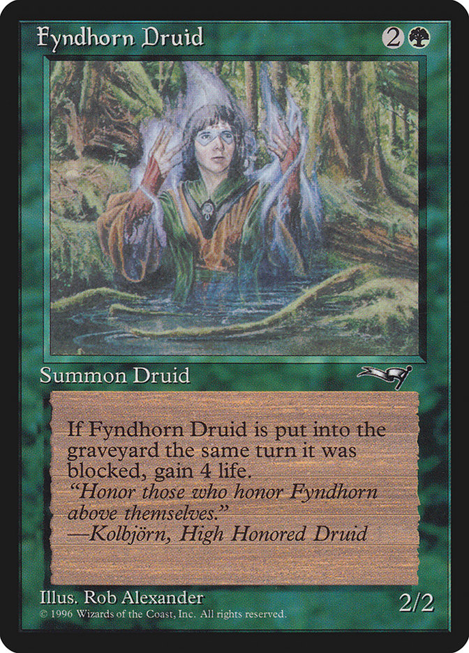 MTG: Alliances 090b: Fyndhorn Druid (Facing Front) 