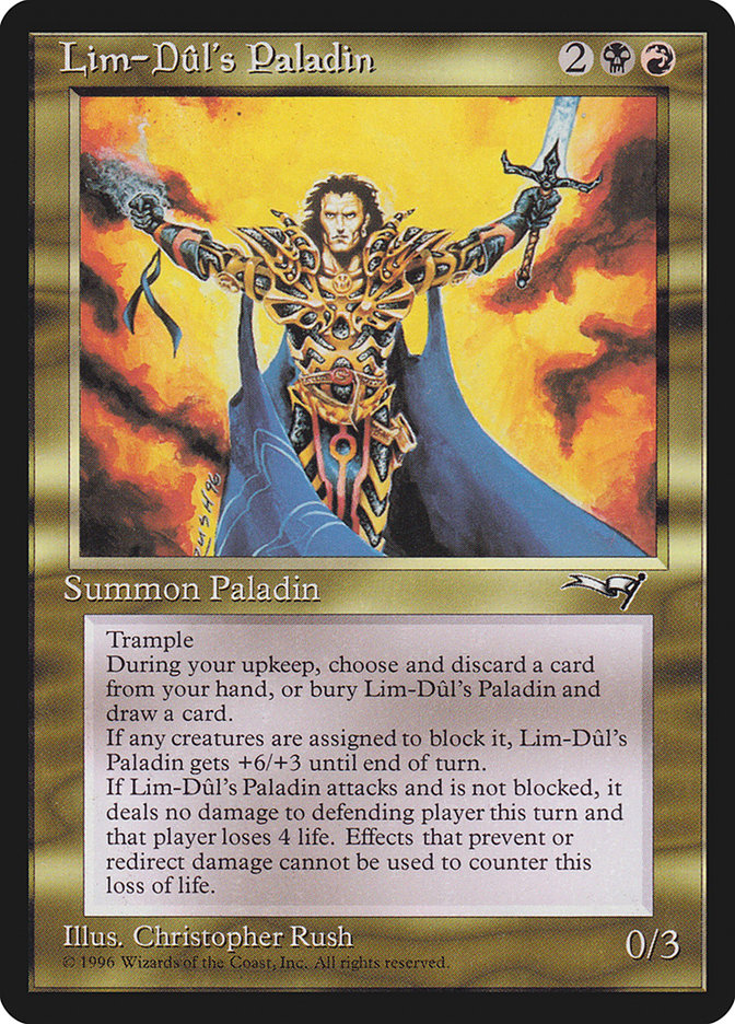 MTG: Alliances 108: Lim-Duls Paladin 