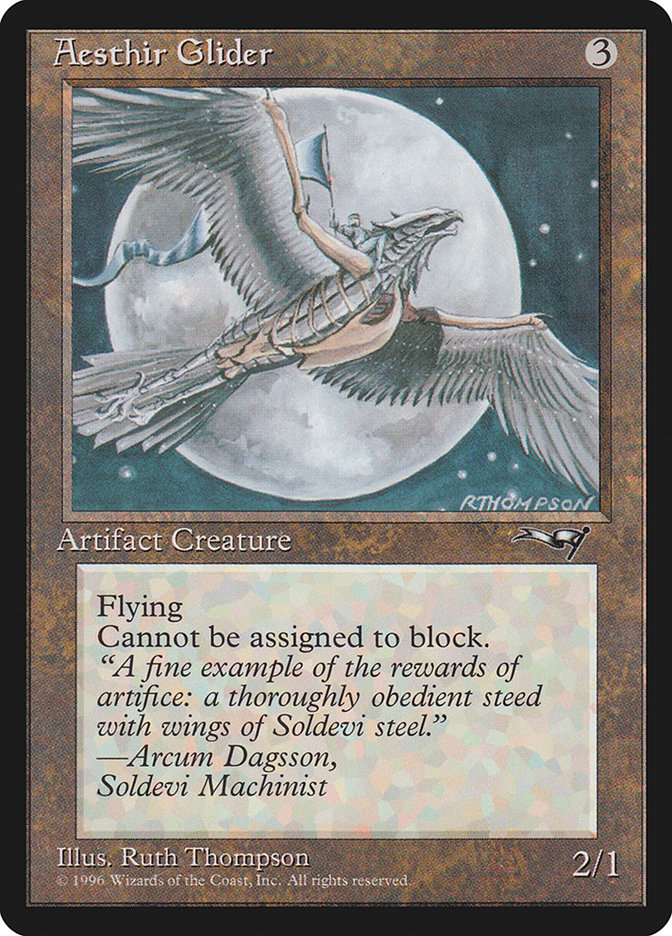 MTG: Alliances 116b: Aesthir Glider (Facing Right) 