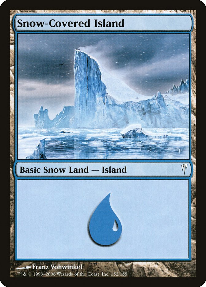 MTG: Coldsnap 152: Snow Covered Island 