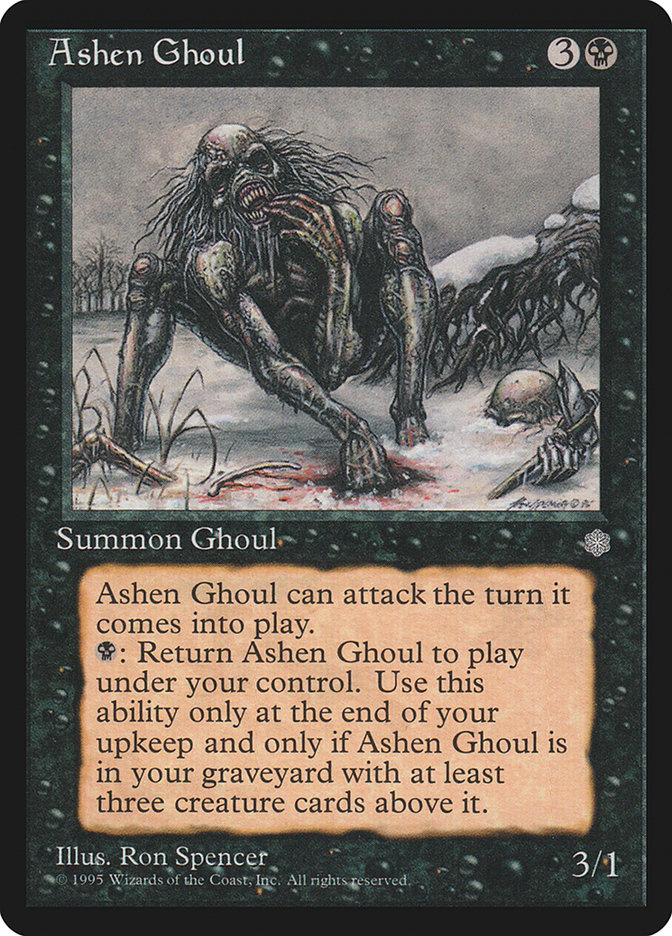 MTG: Ice Age 114: Ashen Ghoul 