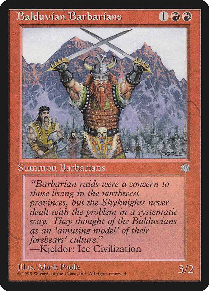 MTG: Ice Age 172: Balduvian Barbarians 