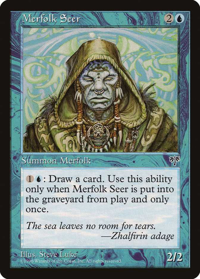 MTG: Mirage 076: Merfolk Seer 