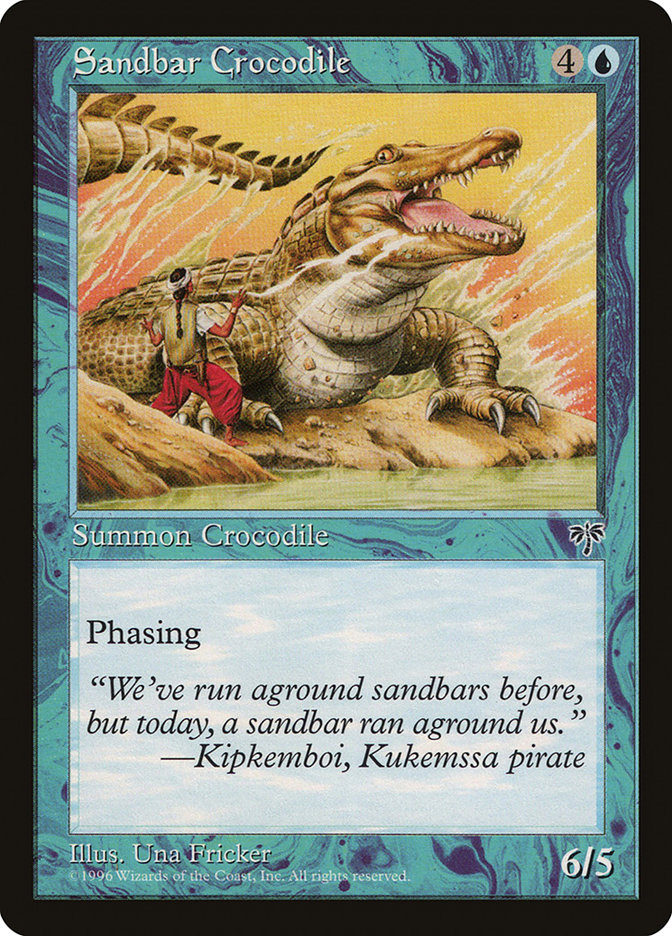 MTG: Mirage 088: Sandbar Crocodile 