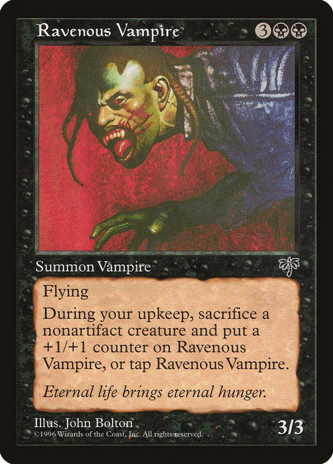 MTG: Mirage 136: Ravenous Vampire 