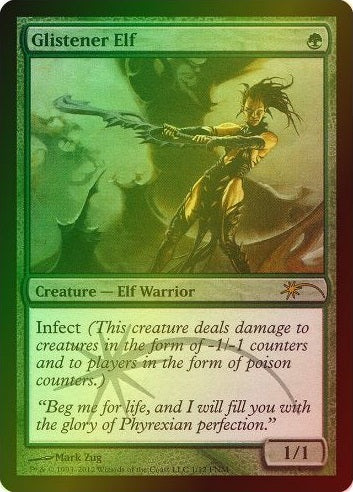 MTG: Friday Night Magic Promo: Glistener Elf (FOIL) 