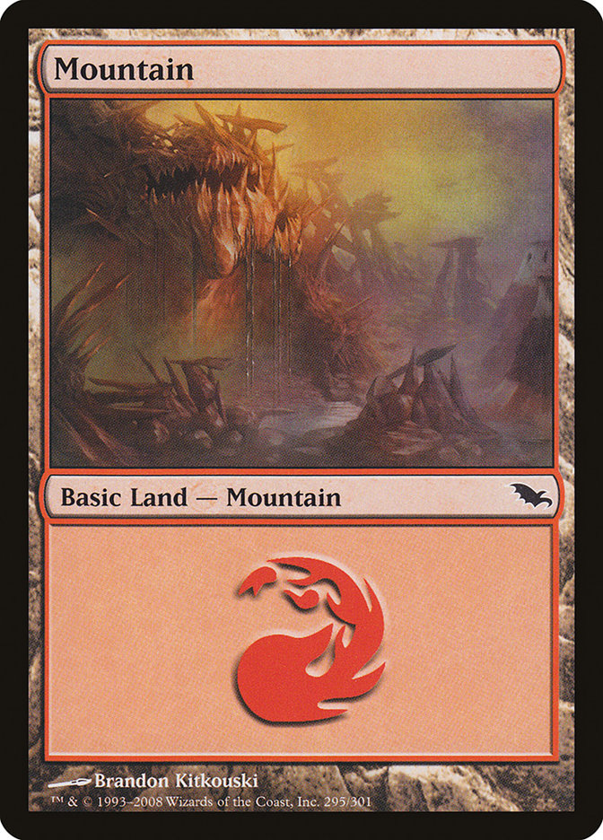 MTG: Shadowmoor 295: Mountain - Foil 