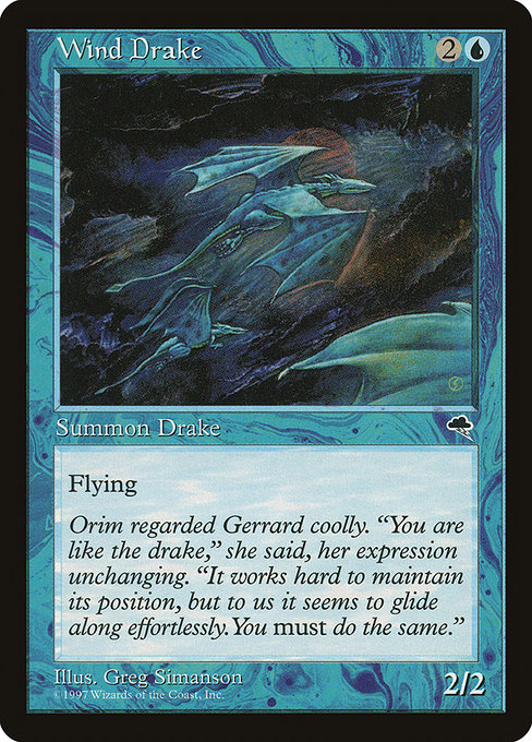 MTG: Tempest 105: Wind Drake 