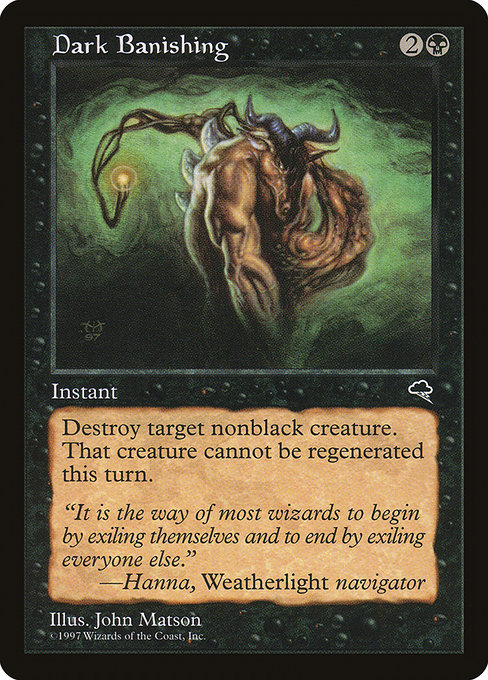 MTG: Tempest 117: Dark Banishing 