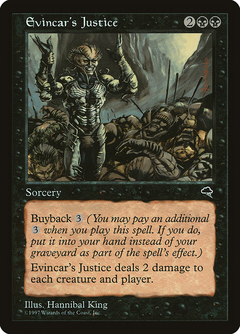 MTG: Tempest 134: Evincars Justice 