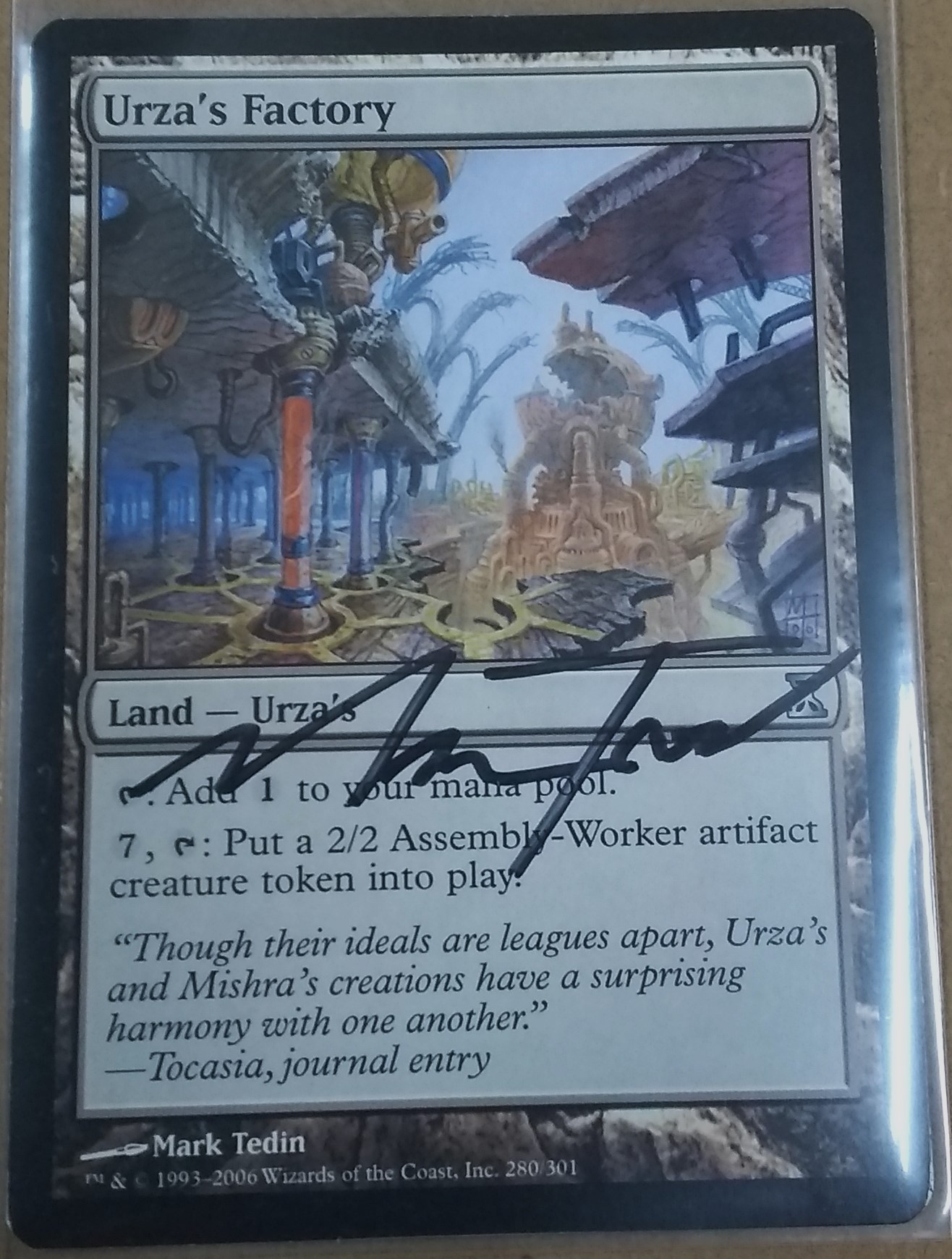 MTG: Time Spiral 280: Urzas Factory (SIGNED) 