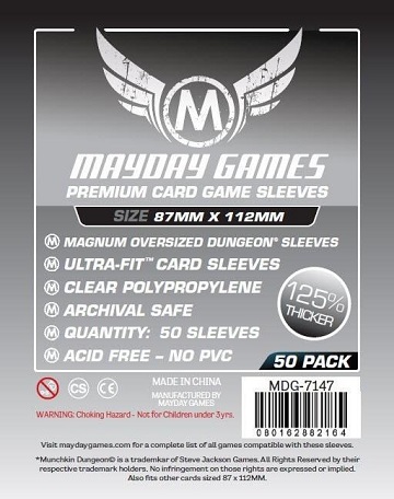 Mayday Games 63.5 x 88mm Premium Sleeves - Arctic Board Games