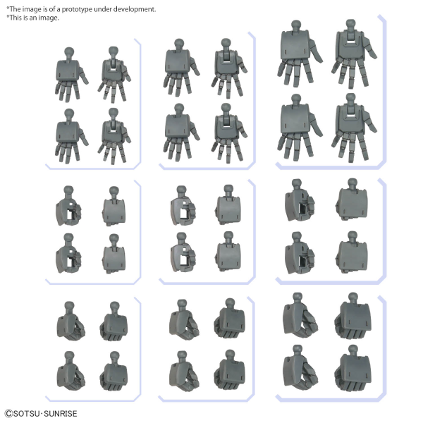 Option Parts Set: Gunpla 04: Build Hands Round 