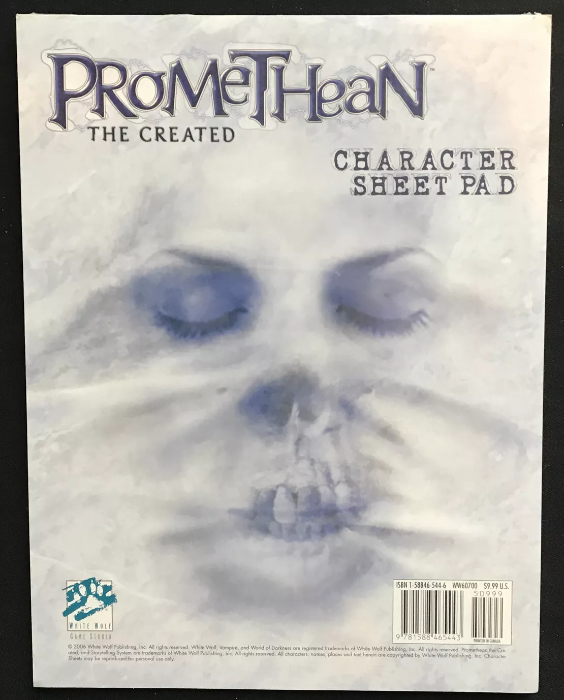 Promethean The Created: Character Sheet Pad 