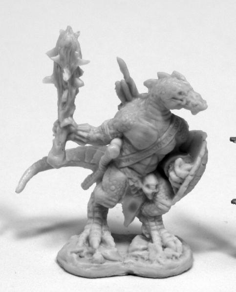 Reaper: Dark Heaven Bones: Lizardman With Club & Shield 