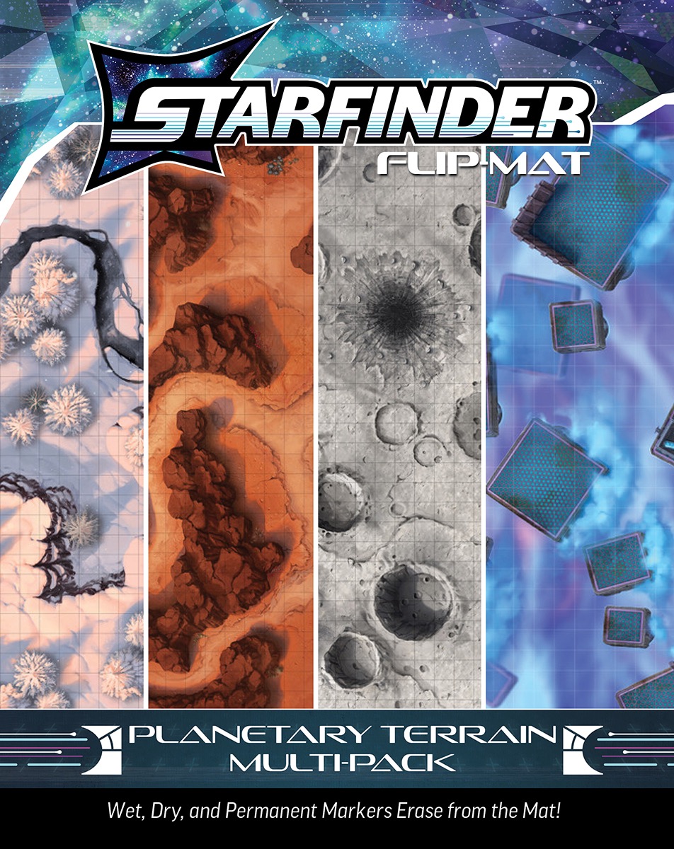 Starfinder: Flip-Mat: Planetary Terrain Multi-Pack 