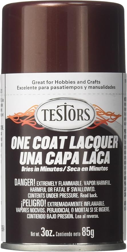 Testors One Coat Lacquer Spray: Root Beer 