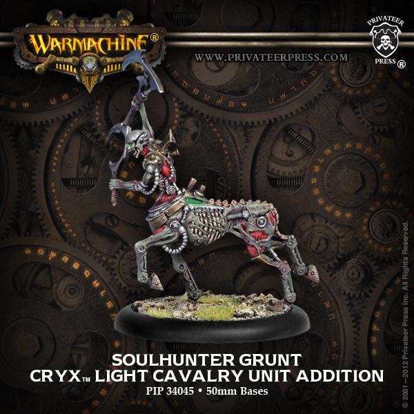 Warmachine: Cryx (34045): Soulhunter Grunt Light Cavalry Unit Addition 