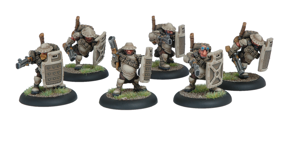 Warmachine: Mercenaries (41023): Hammerfall High Shield Gun Corps [SALE] 