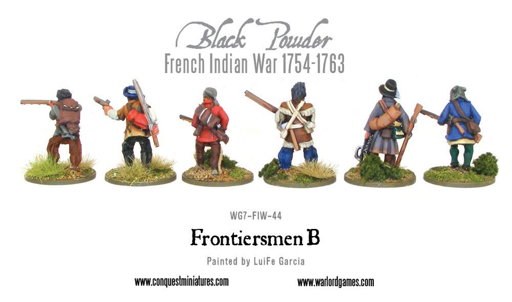 Warlord Games - Black Powder: French Indian War 1754-1763: Frontiersmen ...