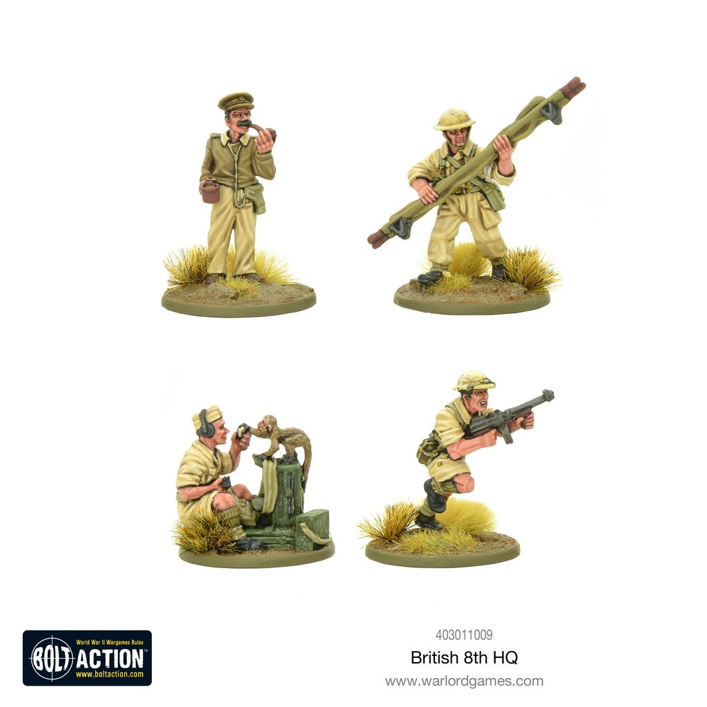 Warlord Games - Bolt Action: British: 8th Army HQ #WLG403011009 ...