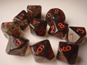 Chessex (23218): D10: Translucent: Smoke/Red 