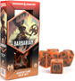 D&amp;D  Adventure Dice Set: Barbarian: Orange - SDZ2002-08 [810113710884]