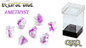 Eclipse Dice: 7 Piece Set: AMETHYST 