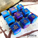 Elder Dice: D6 Set: Sigil of the Dreamlands: Kadathian Ice 