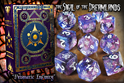 Elder Dice Polyhedral 10 Die Set: Sigil of the Dreamlands Glass/Wax: Prismatic Infinity 