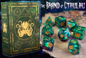 Elder Dice Polyhedral Set: Cthulhu: Drowned Green 