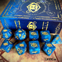 Elder Dice Polyhedral Set: Eye of Chaos: Nebula Lapis Lazuli with Gold - INB-EDP-E01 [850003463124]