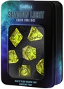 Fanroll 7 Dice Set: Shadow Light Liquid Dice: Elixir UV Reactive 