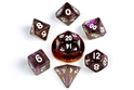 Fanroll: Mini 7 Dice Polyhedral Set: Stardust Supervolcano (10mm) 