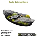 Kromlech Bases: Rocky Outcrop- Oval 75mm 