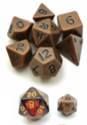 Little Dragon: Mini Dice - Ancient Brass (Metal) 