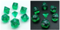 Little Dragon: Mini Dice: Green Translucent 