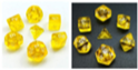 Little Dragon: Mini Dice: Yellow Translucent 