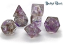 Little Dragon: Nebula Dice- AMETHYST QUARTZ 