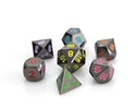 METAL RPG DICE SET - SINISTER RAINBOW 