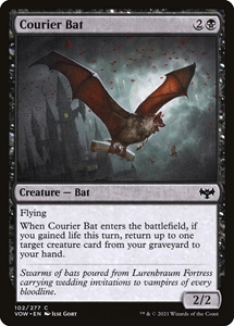 MTG: Innistrad: Crimson Vow 102: Courier Bat