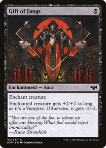 MTG: Innistrad: Crimson Vow 113: Gift of Fangs