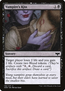 MTG: Innistrad: Crimson Vow 136: Vampire's Kiss