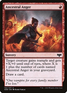 MTG: Innistrad: Crimson Vow 142: Ancestral Anger