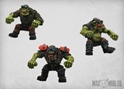 MaxMini: 28mm Miniature: Renegade Orc Bikers (3) 